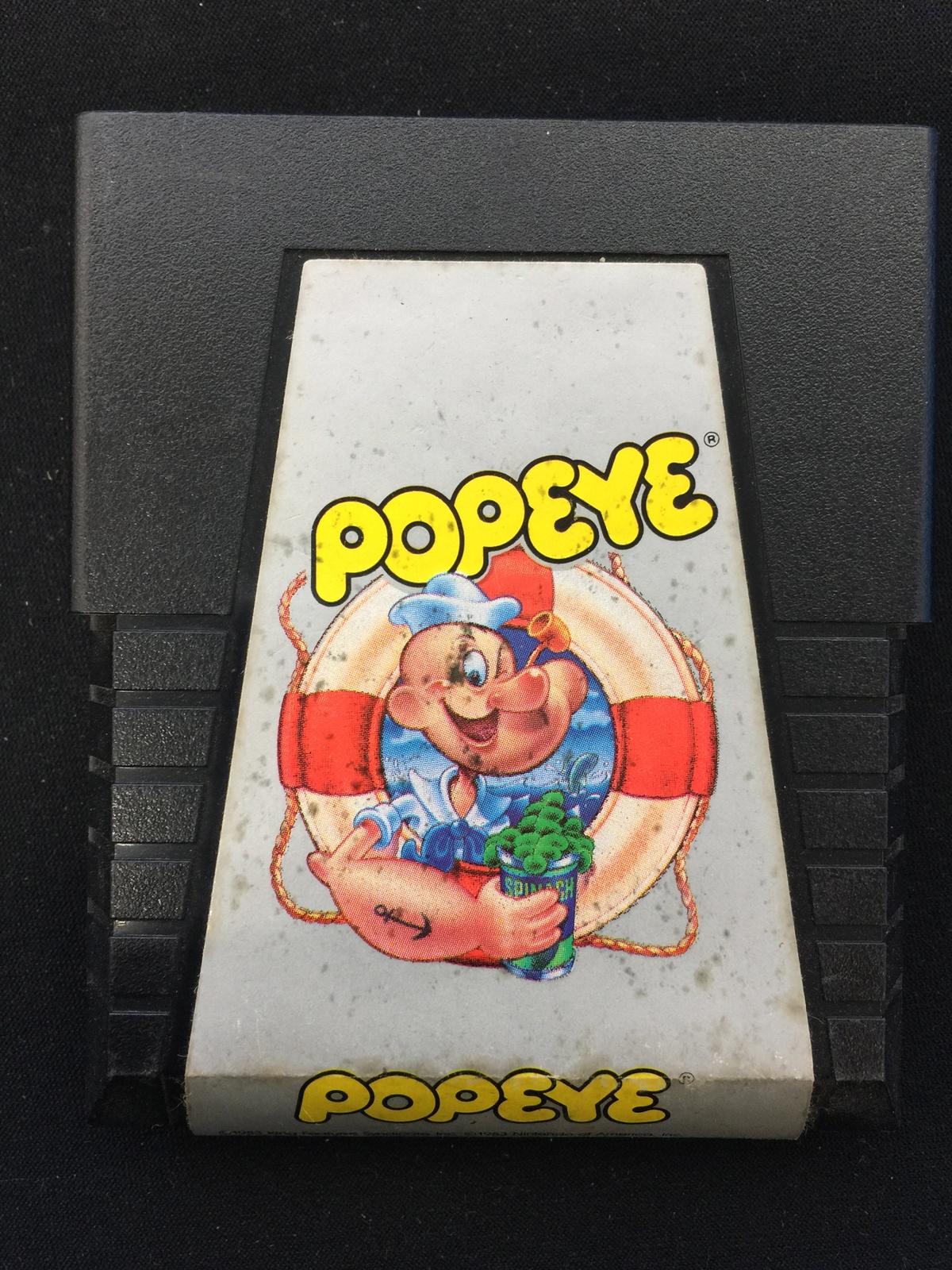 Vintage Atari Video Game Cartridge - Popeye