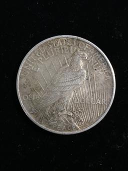 1923 United States Peace Silver Dollar - 90% Silver Coin