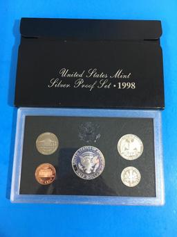 1998 United States Mint Silver Proof Set - RARE
