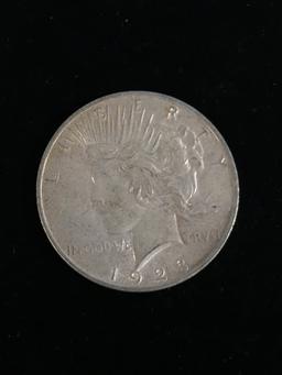 1923 United States Silver Peace Dollar - 90% Silver Coin