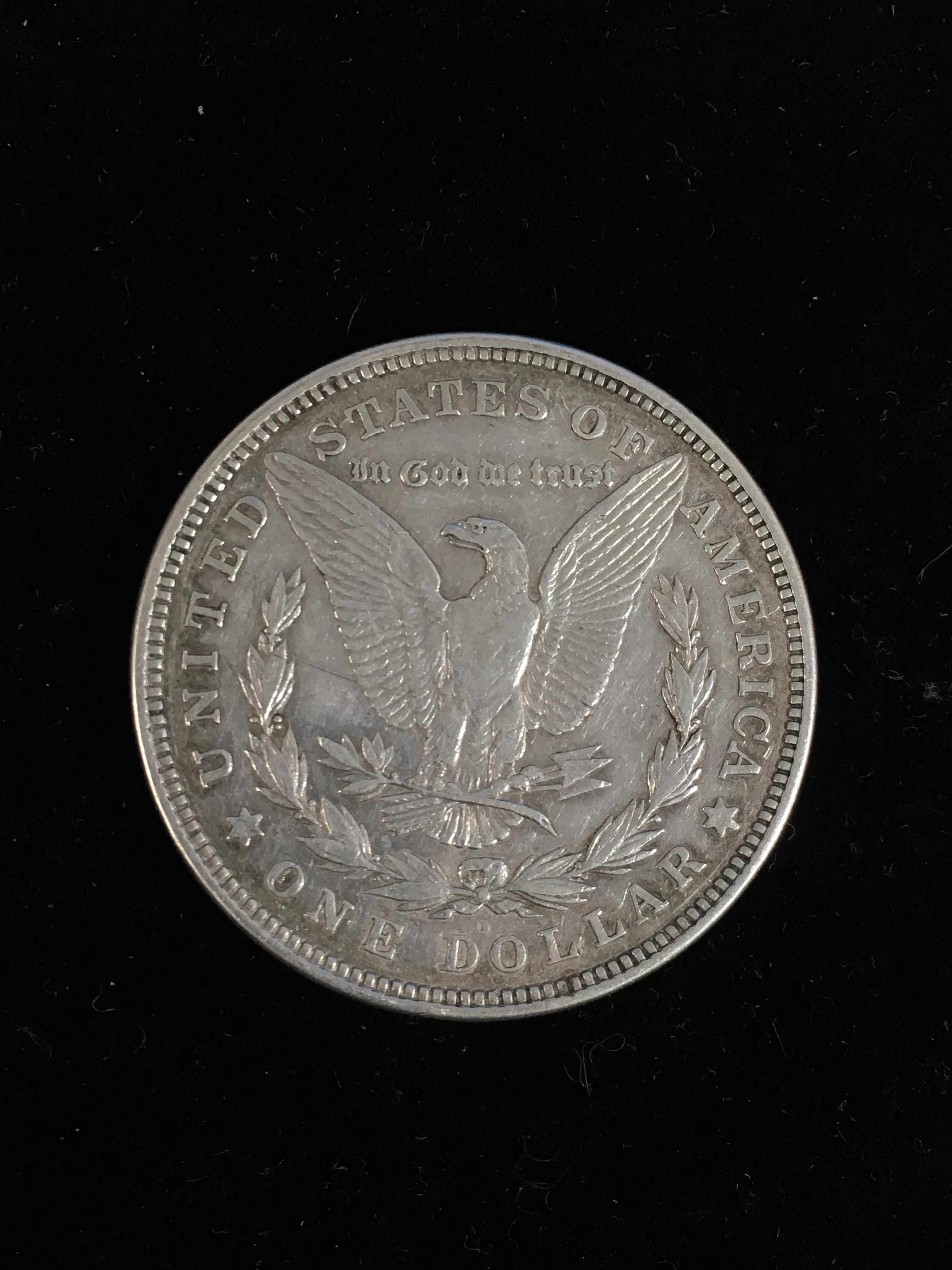 1921-D United States Morgan Silver Dollar - 90% Silver Coin