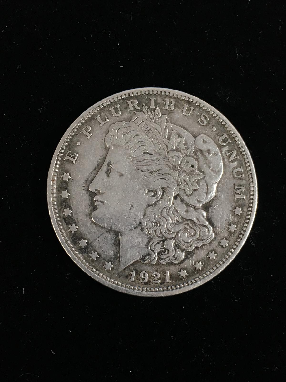 1921-D United States Morgan Silver Dollar - 90% Silver Coin