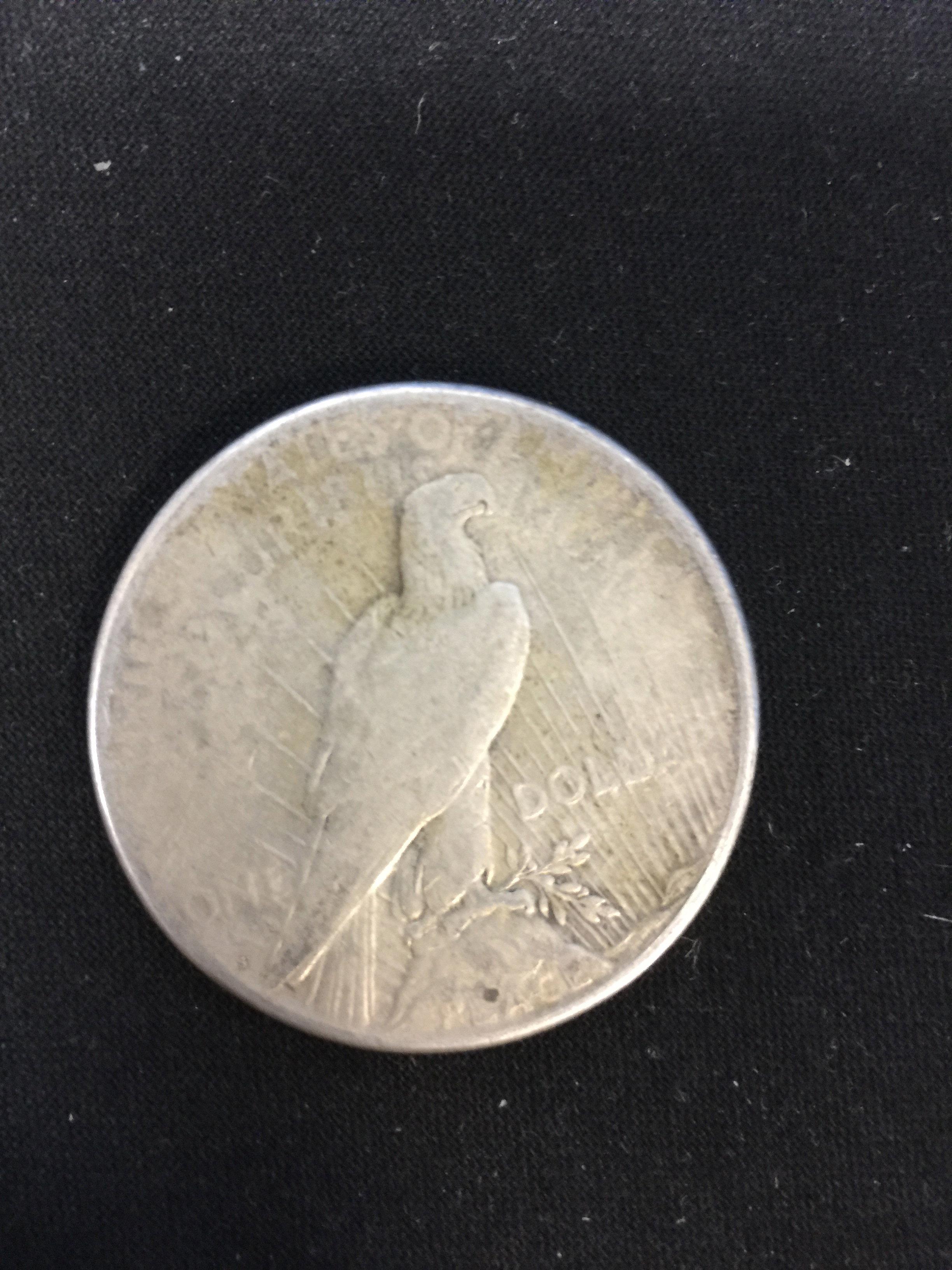 1923-S United States Silver Peace Dollar - 90% Silver Coin