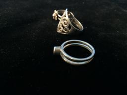 3 Sterling Silver Rings