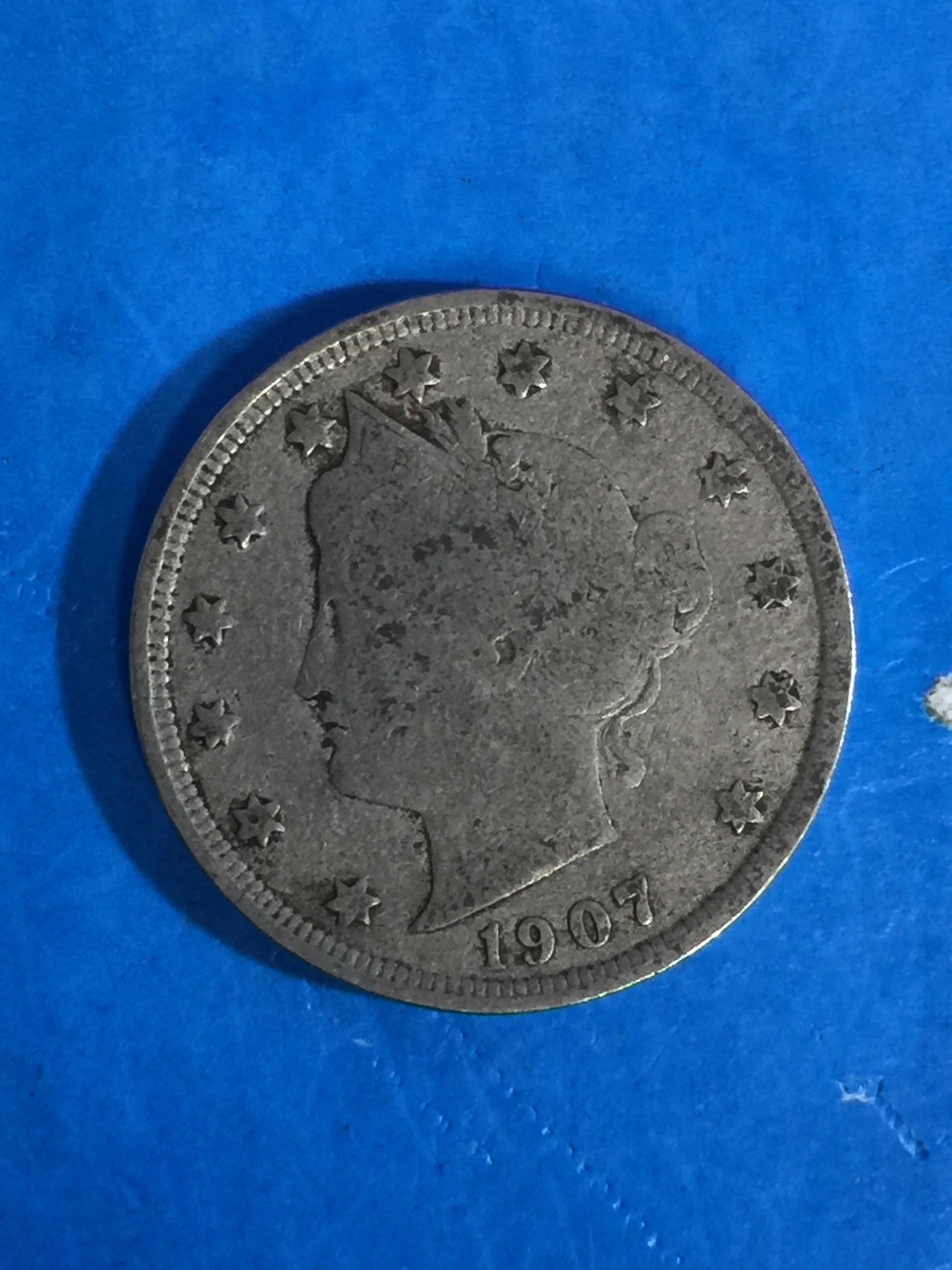 1907 United States Liberty V Nickel Coin