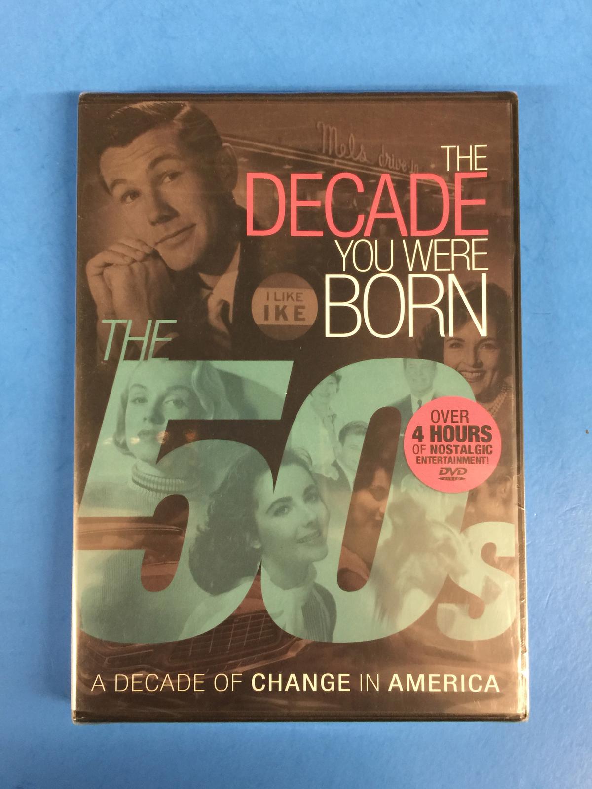 BRAND NEW SEALED The Decade You Were Born (1950's) 4 Hours of Nostalgic Entertainment DVD
