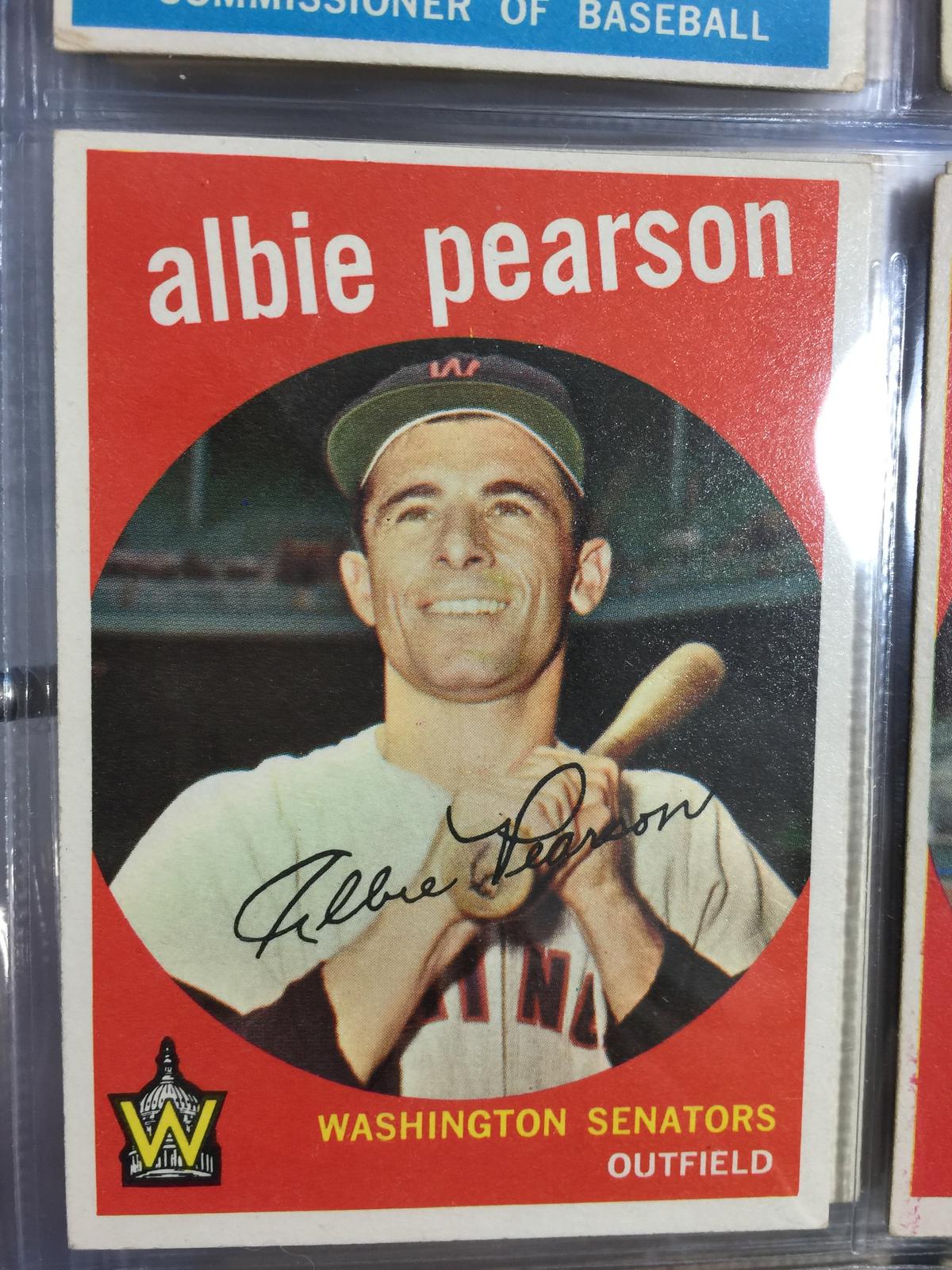 1959 Topps #4 Albie Pearson Senators