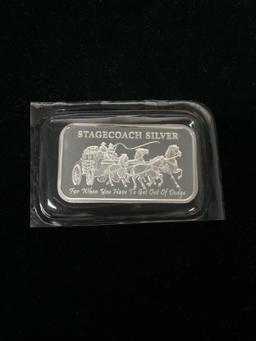 Stagecoach 1 Ounce .999 Fine Silver Dividable Silver Bar