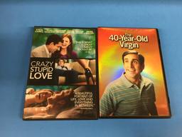 2 Movie Lot: STEVE CARELL: 40-Year-Old Virgin & Crazy Stupid Love DVD