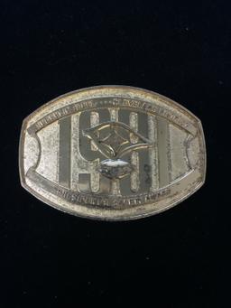 Vintage Republic Steel Cleveland District President's Safety Award Belt Buckle