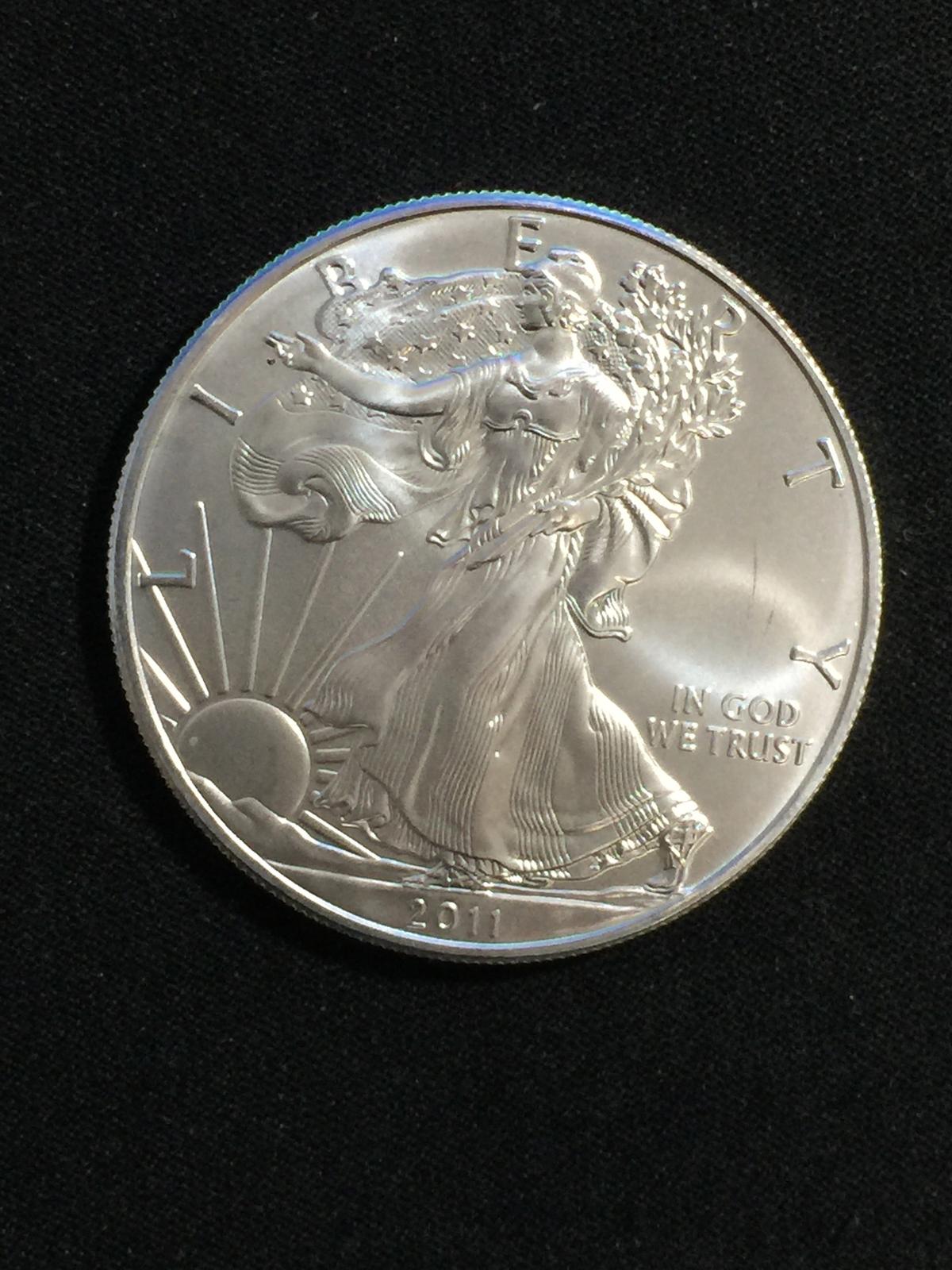 2011 American Silver Eagle 1 Ounce .999 Fine Silver Bullion Coin