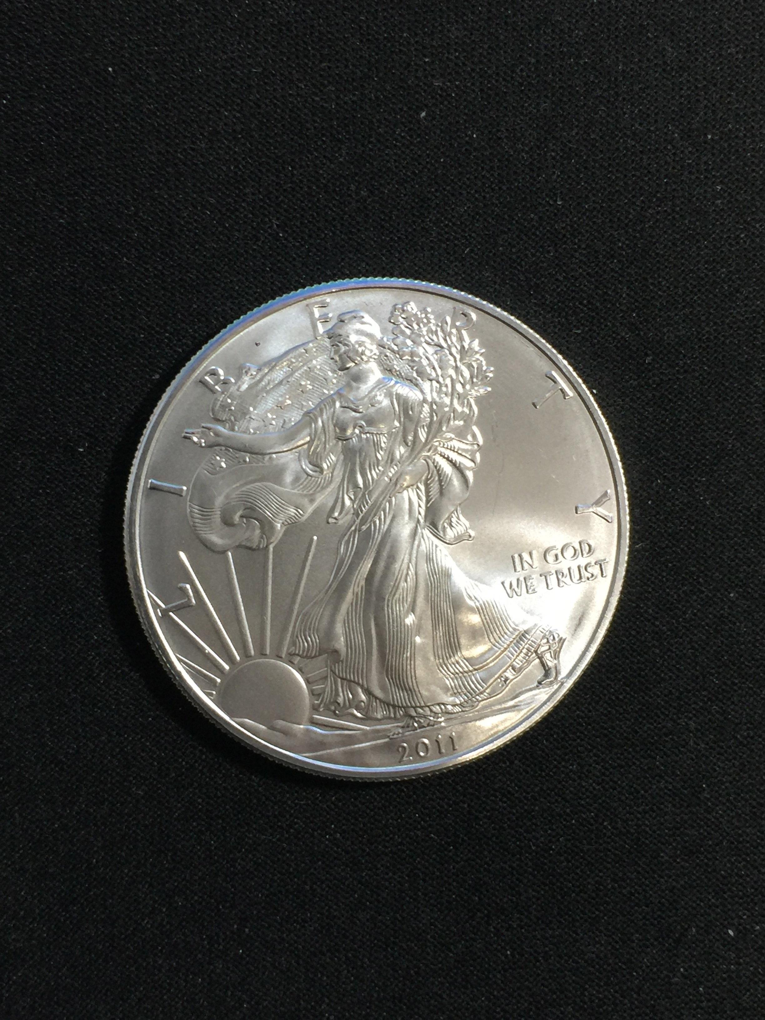 2011 American Silver Eagle 1 Ounce .999 Fine Silver Bullion Coin