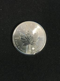 1 Troy Ounce .9999 Extra Fine Silver 2017 $5 Canadian Maple Leaf Bullion Coin