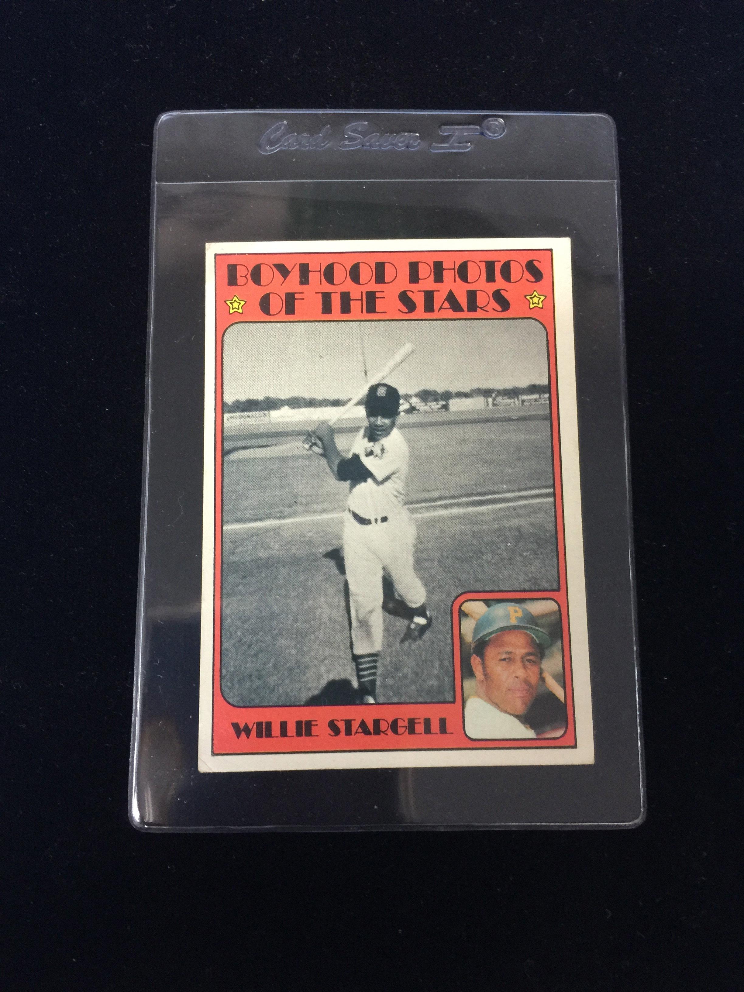 1972 Topps #343 Willie Stargell Boyhood Photos Baseball Card