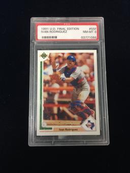 PSA Graded 1991 Upper Deck Final Edition Ivan Rodriguez Rangers Rookie Baseball Card