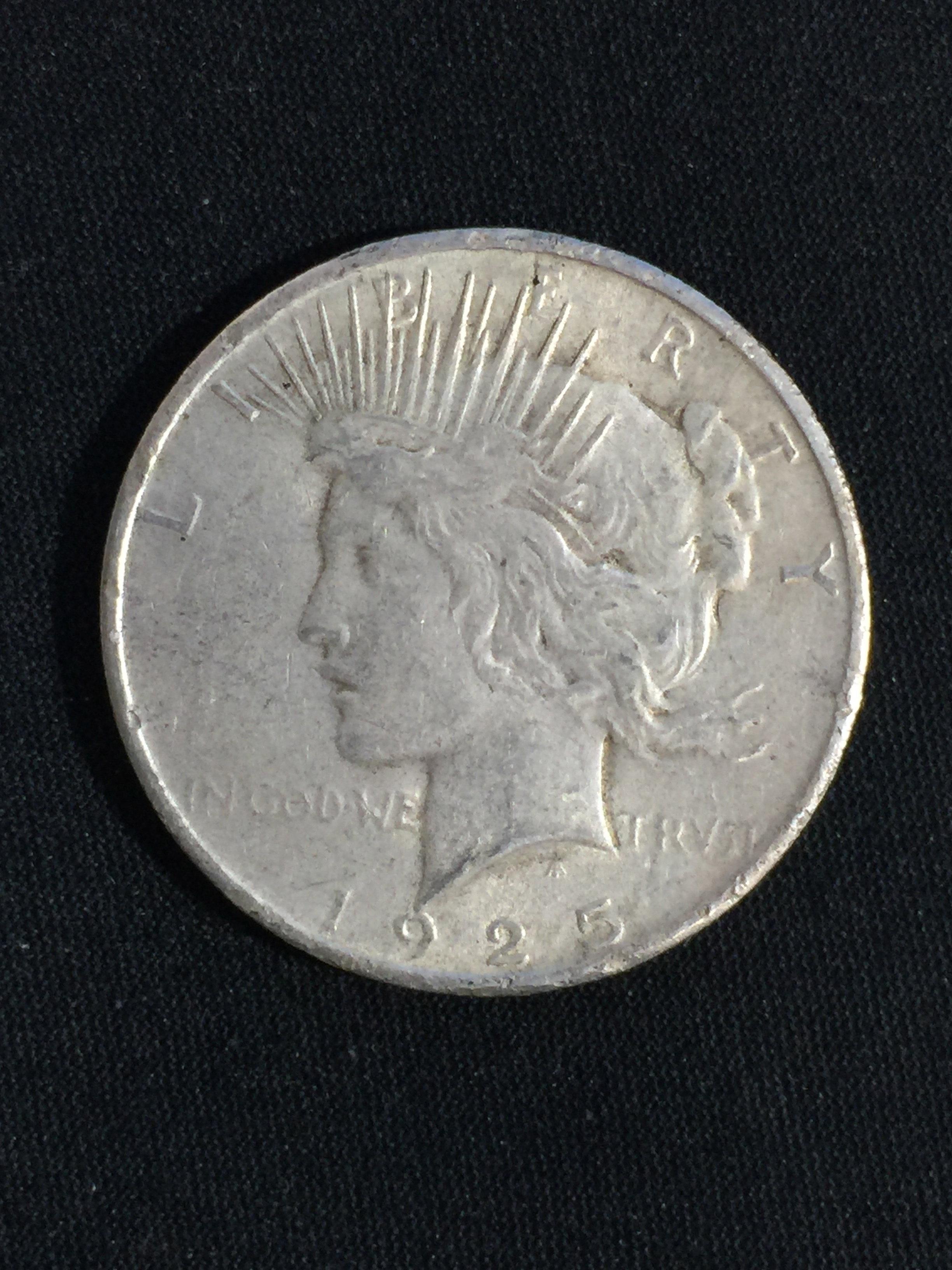 1925 United States Peace Silver Dollar - 90% Silver Coin