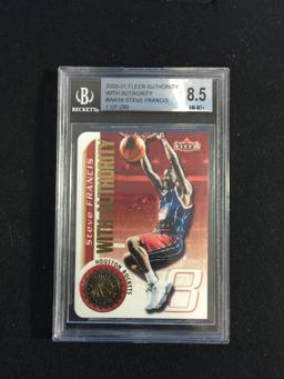 BGS Graded 2000-01 Fleer Authority With Authority Steve Francis Rockets Basketball Card