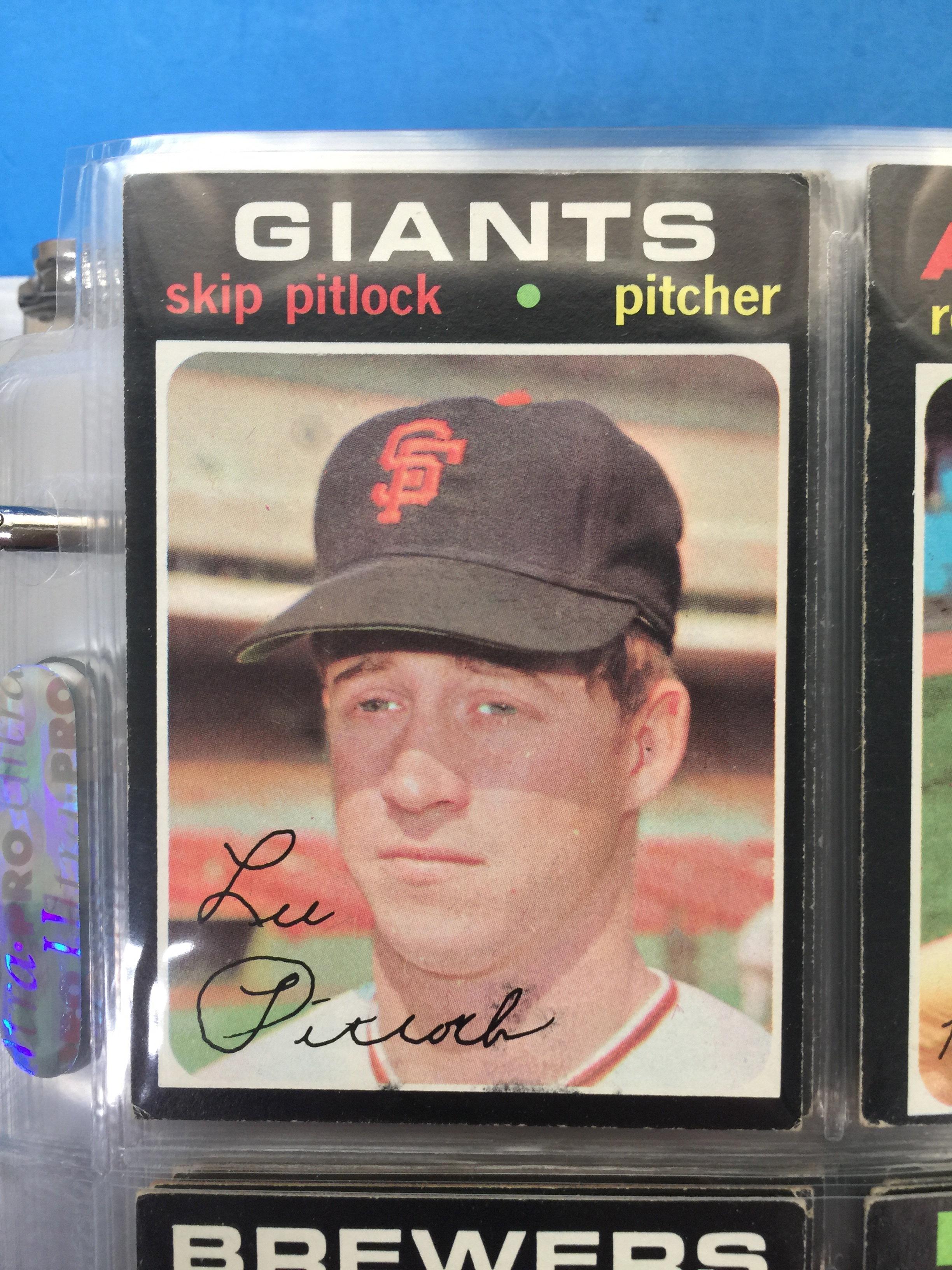 1971 Topps #19 Skip Pitlock Giants