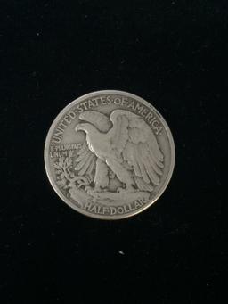 1944-D United States Walking Liberty Silver Half Dollar - 90% Silver Coin