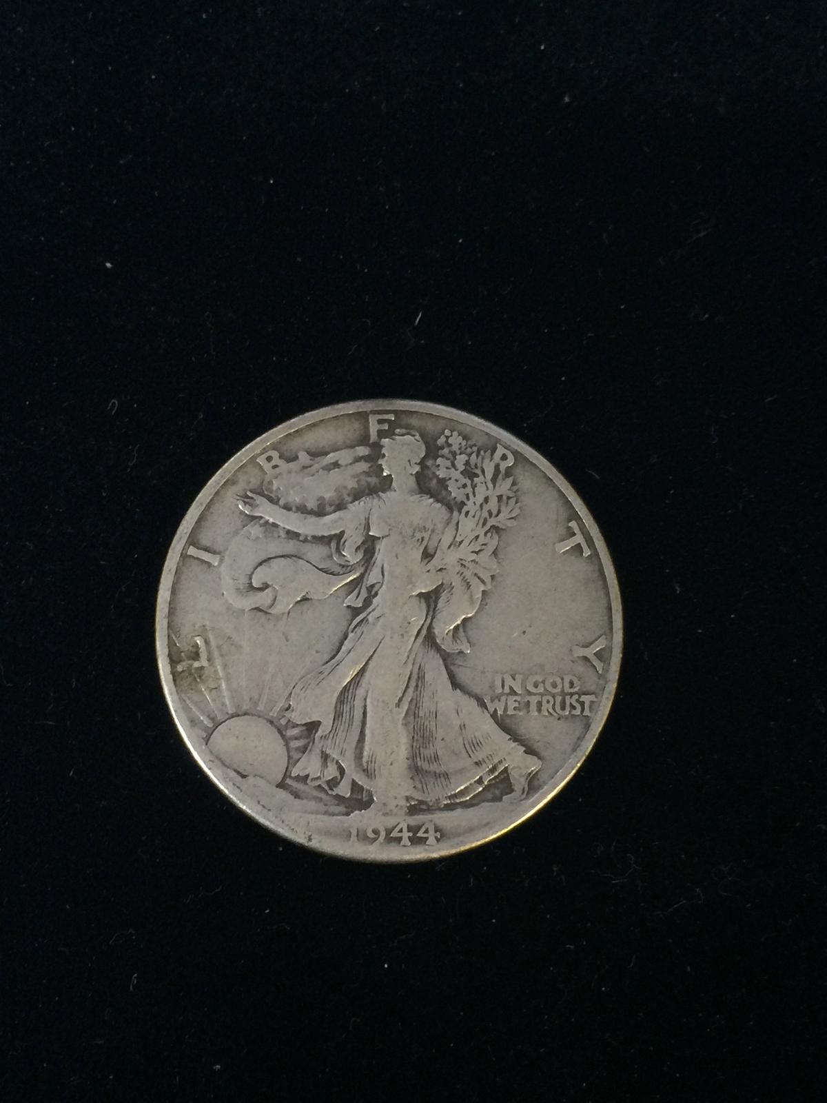 1944-D United States Walking Liberty Silver Half Dollar - 90% Silver Coin