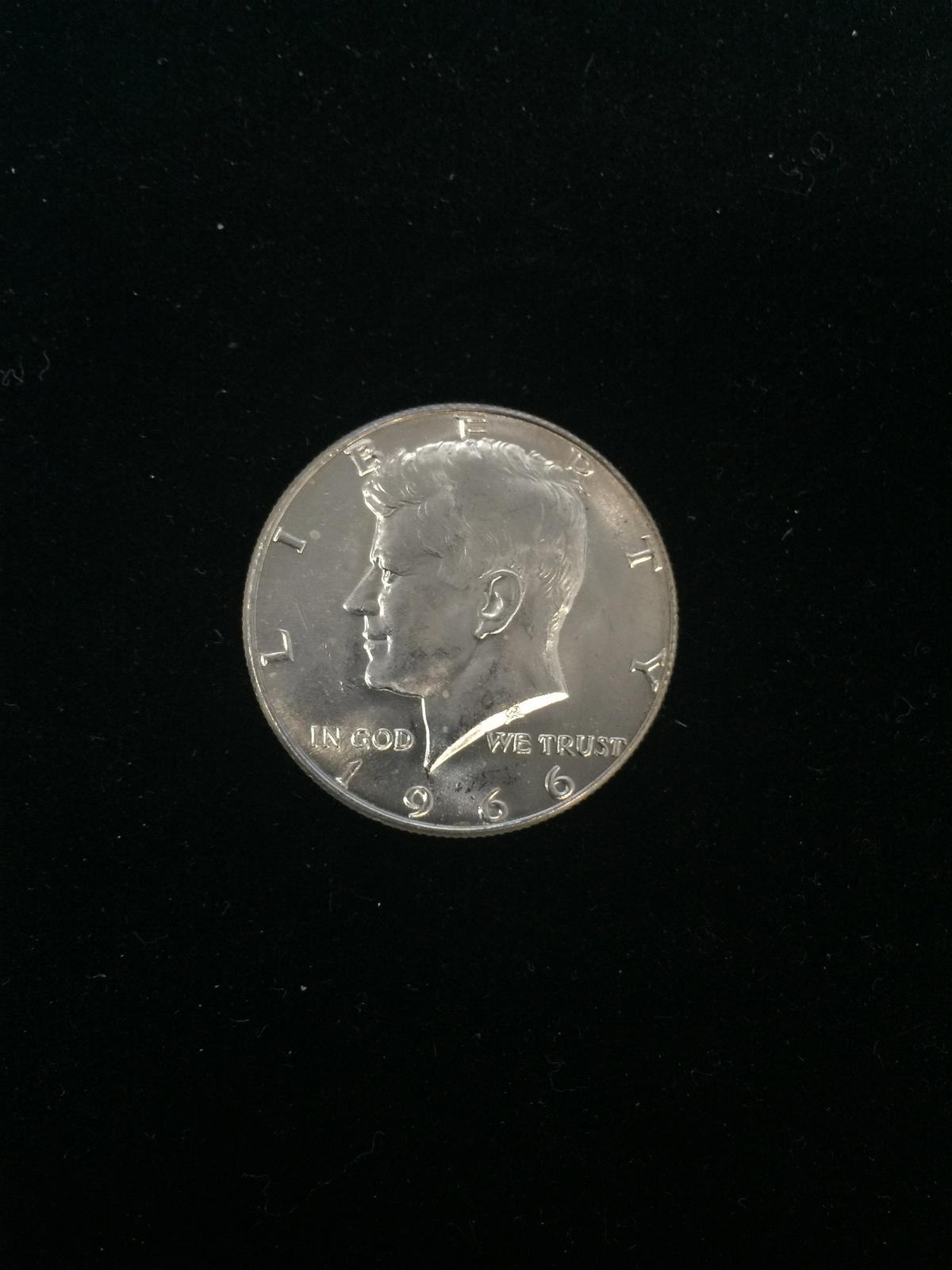 1966 United States Kennedy Silver Half Dollar - 40% Silver Coin