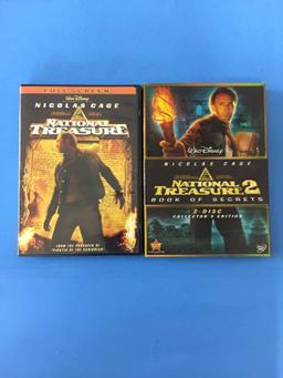 2 Movie Lot: NICOLAS CAGE: National Treasure & National Treasure 2 Book of Secrets DVD