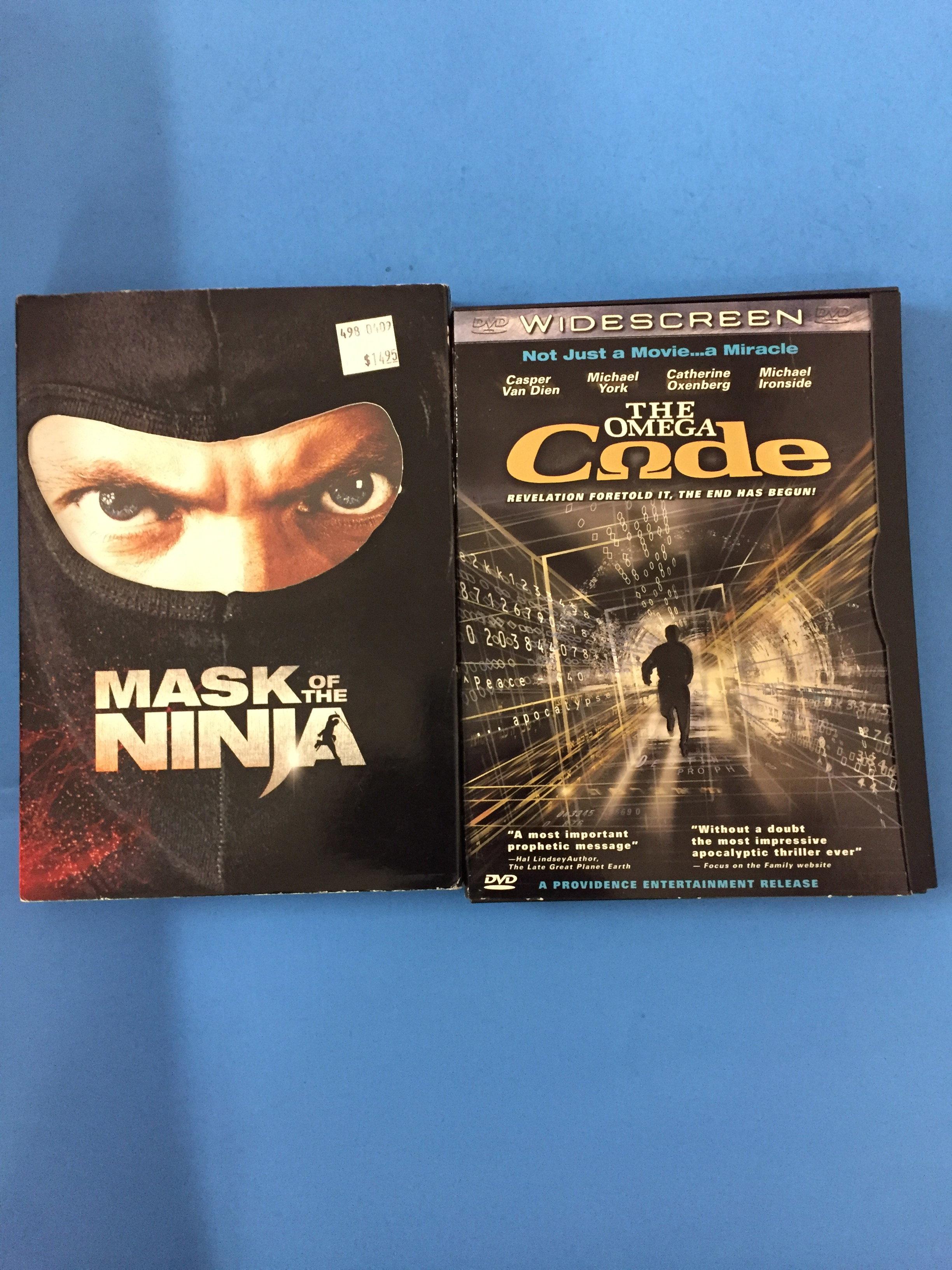 2 Movie Lot: CASPER VAN DIEN: The Omega Code & Mask of the Ninja DVD
