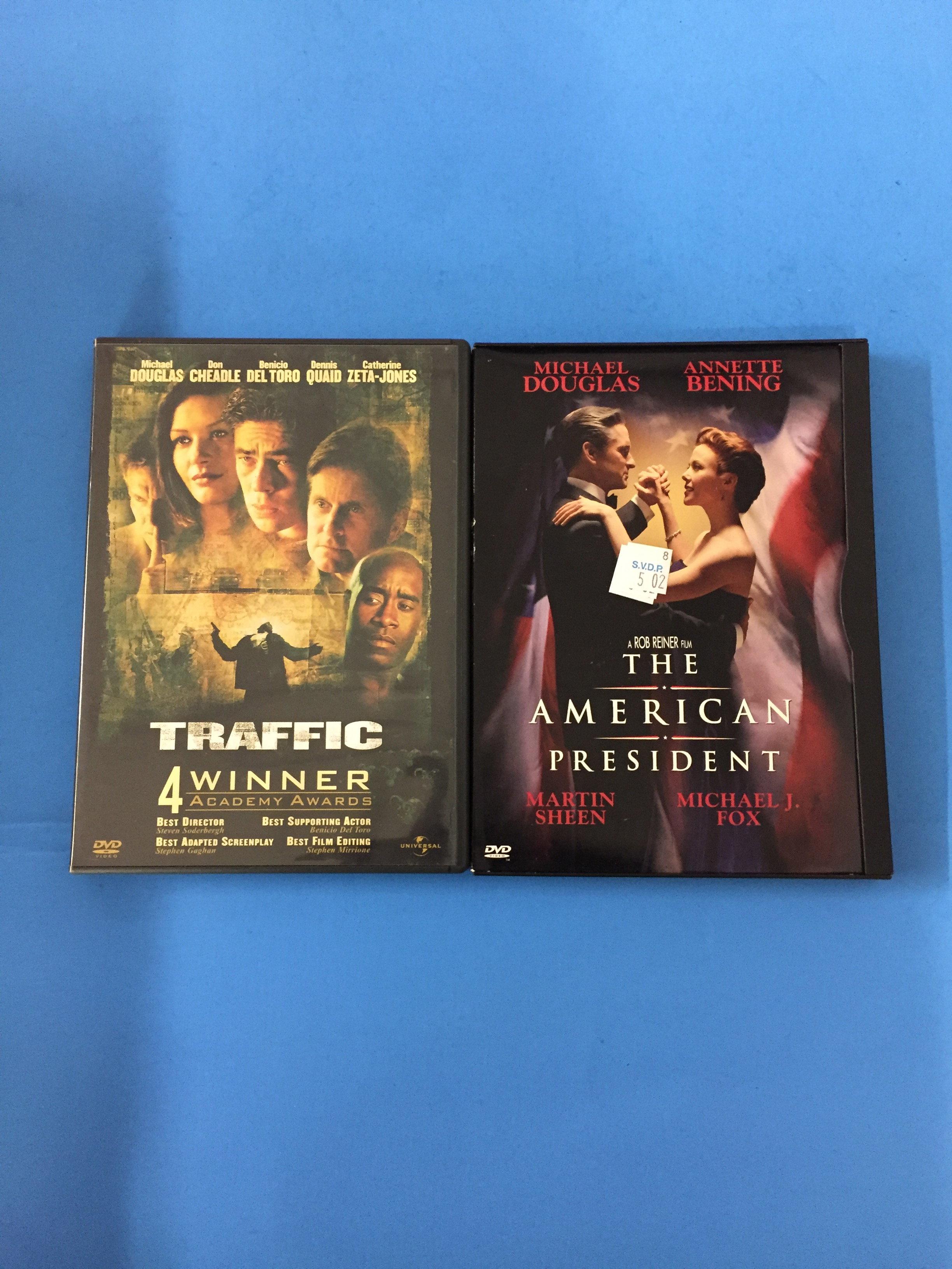 2 Movie Lot: MICHAEL DOUGLAS: Traffic & The American President DVD