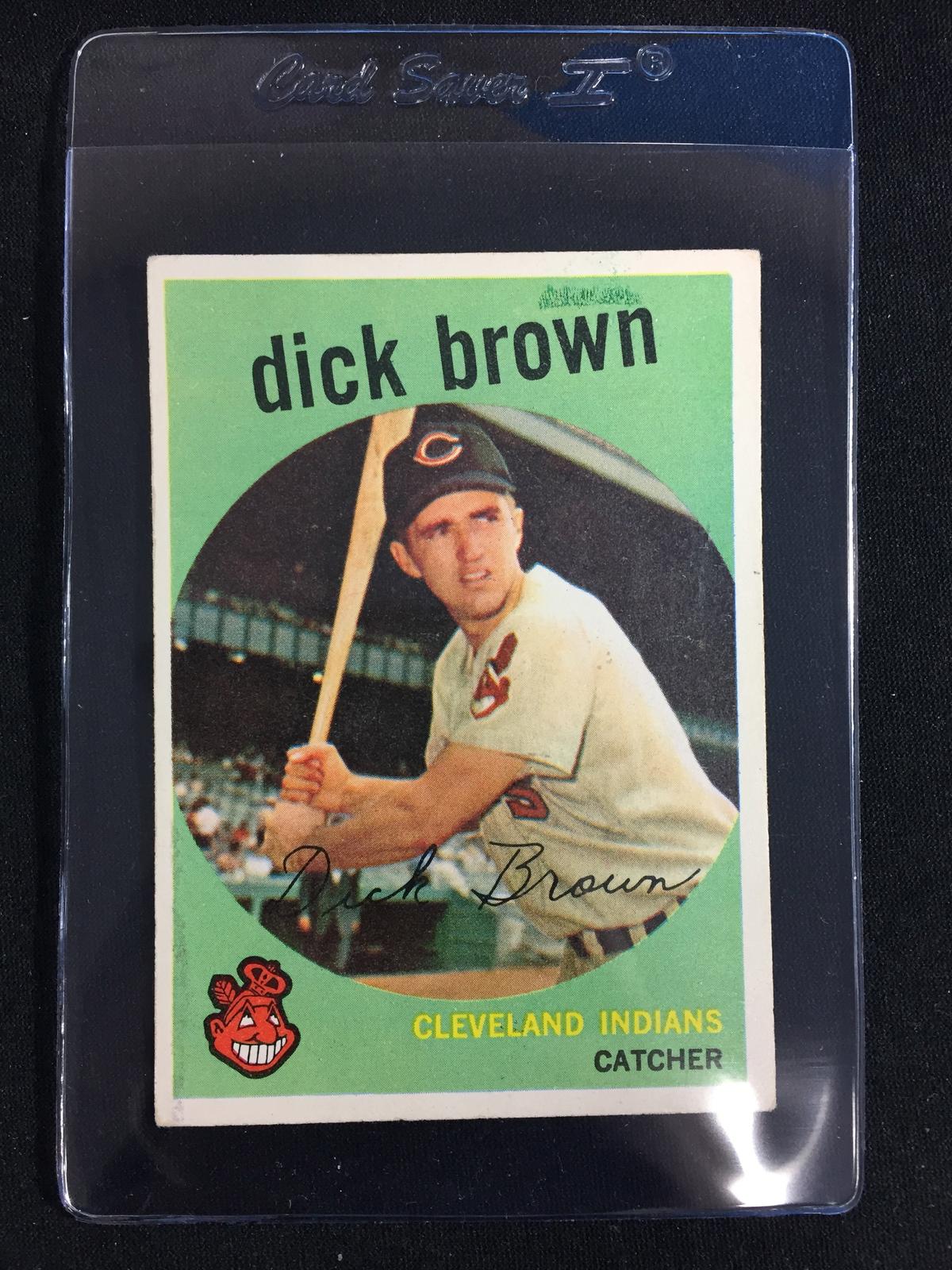 1959 Topps #61 Dick Brown Indians Baseball Card