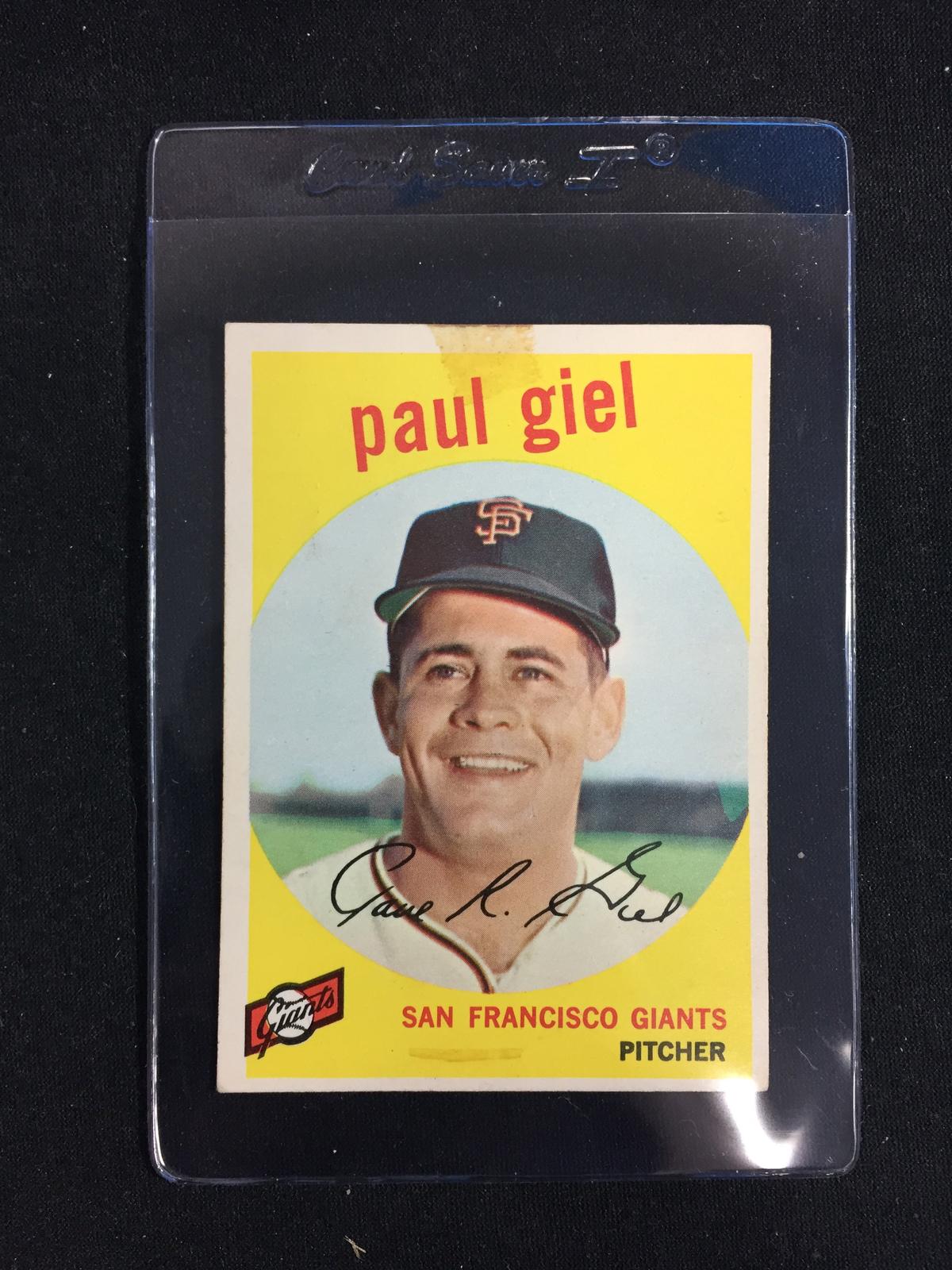 1959 Topps #9 Paul Giel Giants Baseball Card