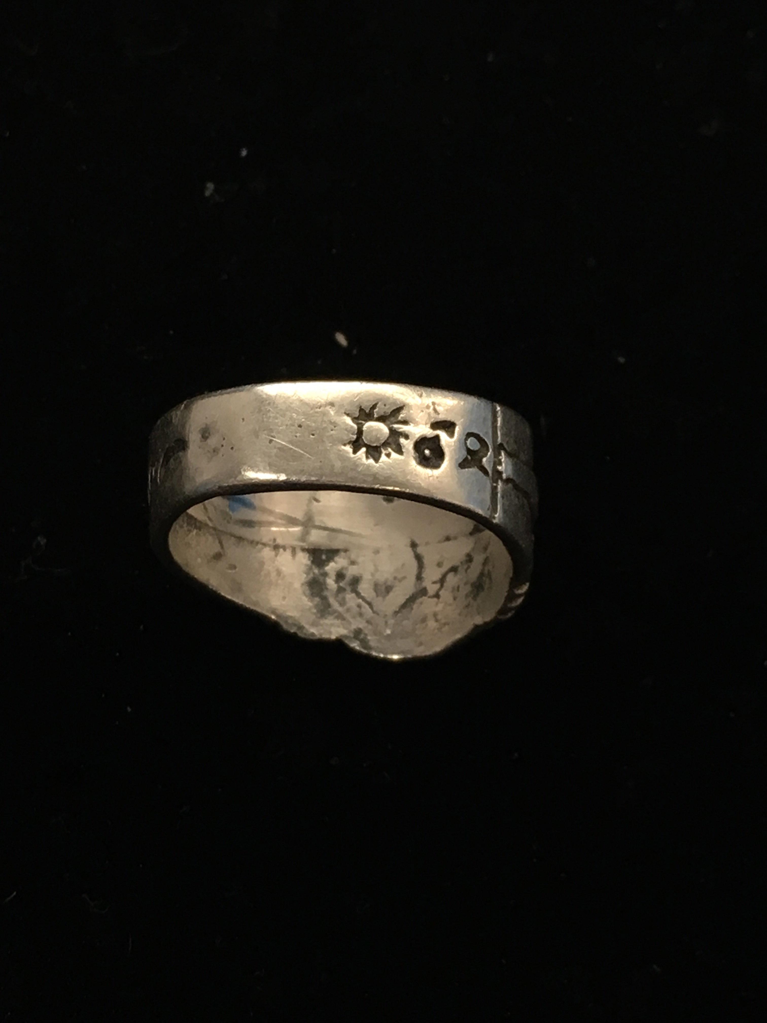 Vintage Star of David Sterling Silver Ring - Size 7.5