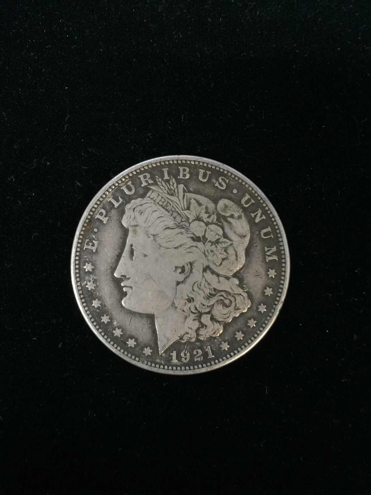 1921-D United States Morgan Silver Dollar - 90% Silver Coin