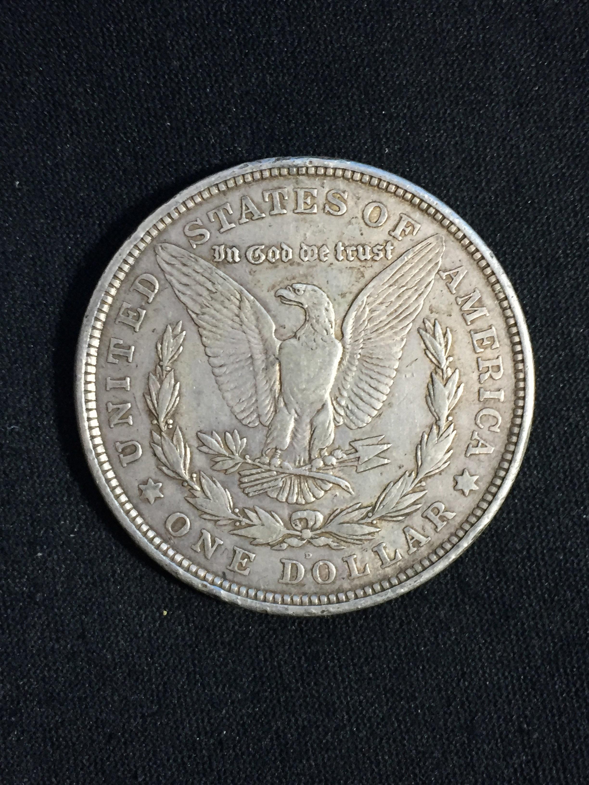 1921-D United States Morgan Silver Dollar - 90% Silver Coin