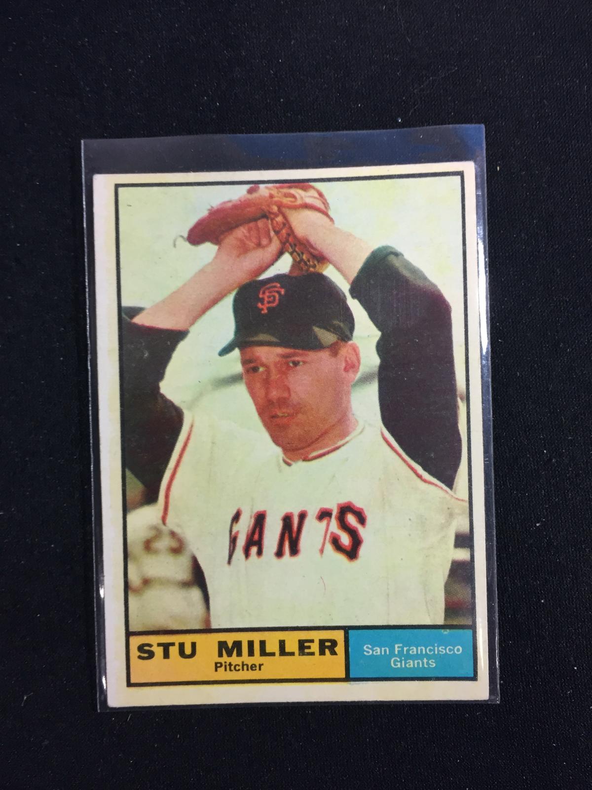 1961 Topps #72 Stu Miller Giants Baseball Card