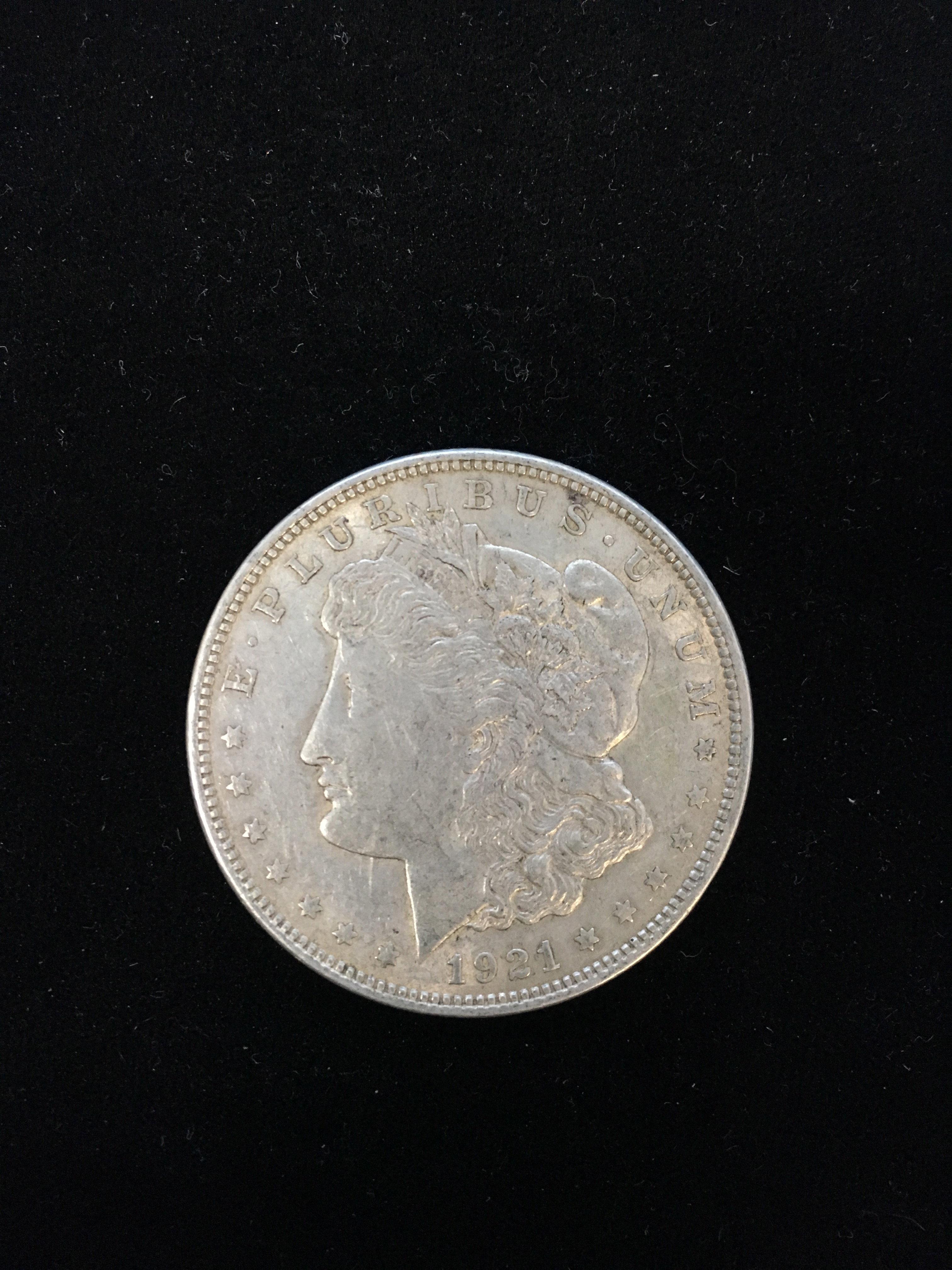 1921 United States Morgan Silver Dollar - 90% Silver Coin