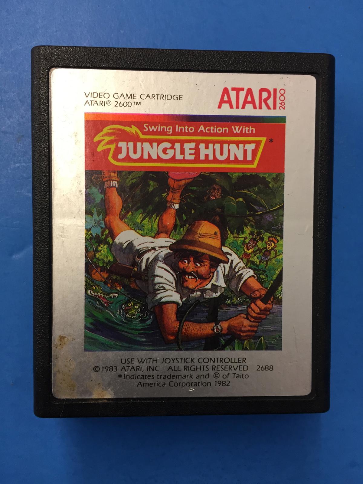 Atari 2600 Jungle Hunt Vintage Video Game Cartridge