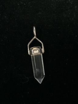 Sterling Silver & Crystal Pendant