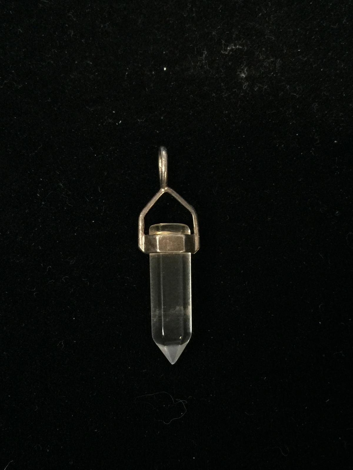 Sterling Silver & Crystal Pendant