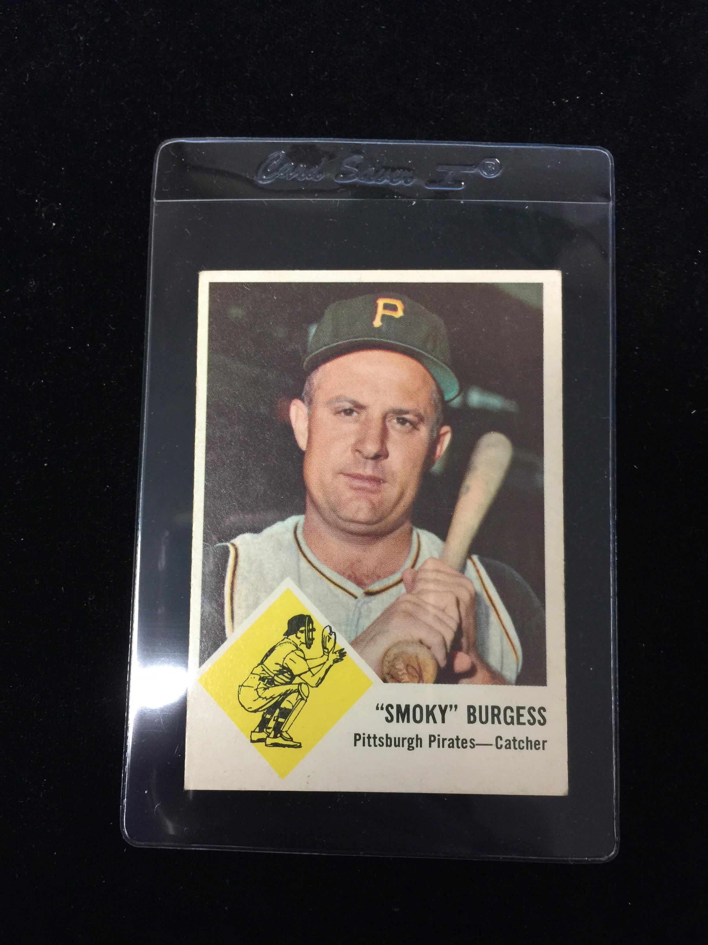 1963 Fleer #55 Smoky Burgess Pirates Baseball Card