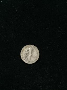 1944 United States Mercury Silver Dime - 90% Silver Coin