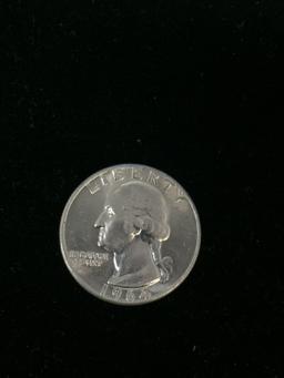 1964 United States Washington Quarter - 90% Silver Coin - BU Uncirculated Condition