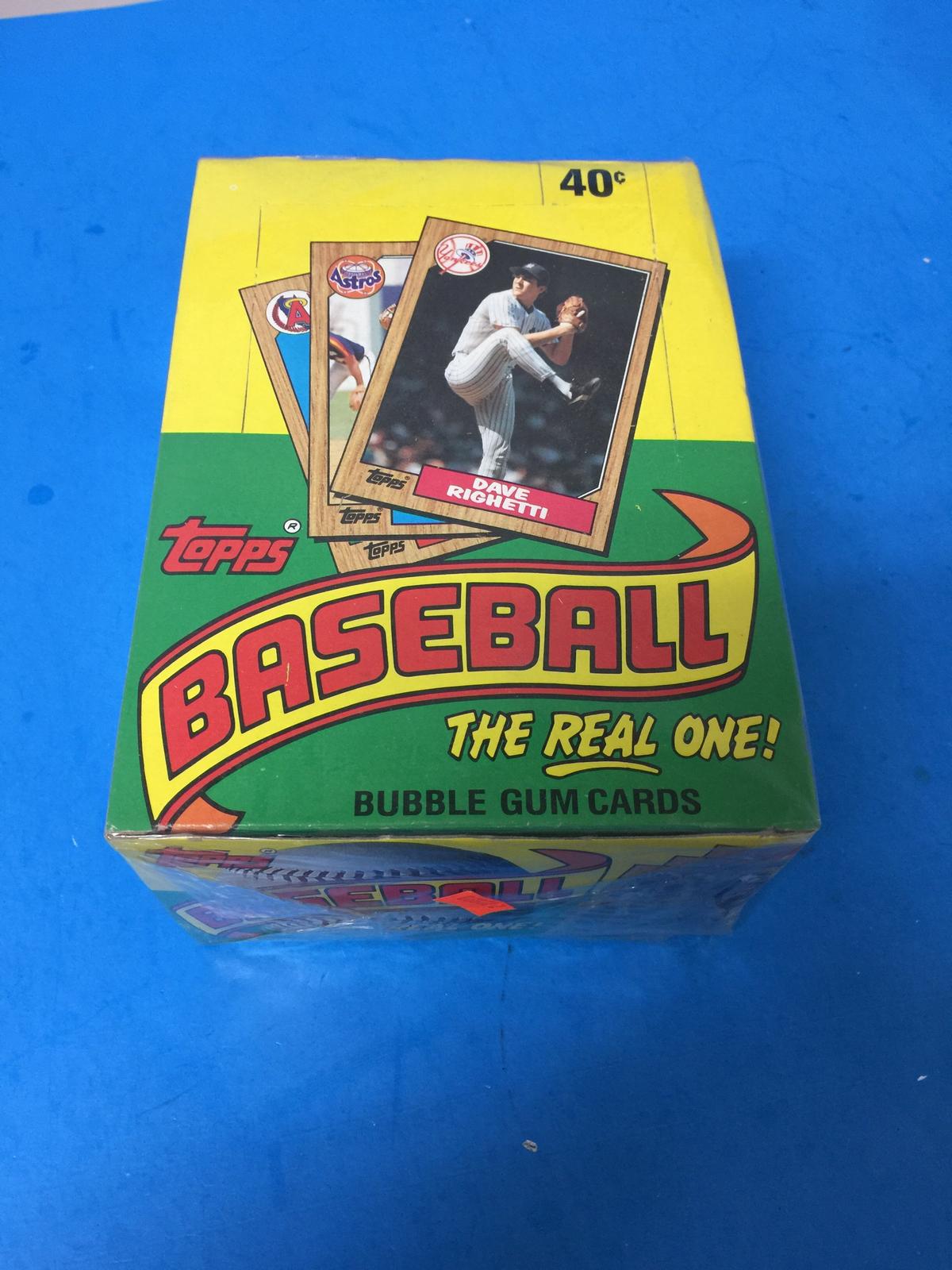 1987 Topps Baseball 36 Pack Factory Sealed Unopened Box