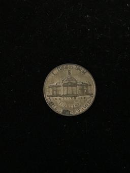 1945-S United States Jefferson Nickel WWII Issue - 35% Silver Coin