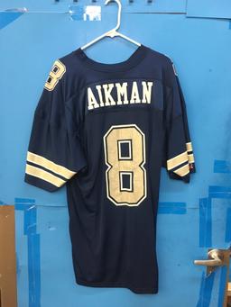 Russell Athletic NFL Dallas Cowboys Troy Aikman Blue Jersey Screen Printed Numbers - Size 46