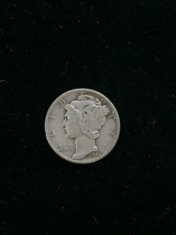 1944 United States Mercury Silver Dime - 90% Silver Coin