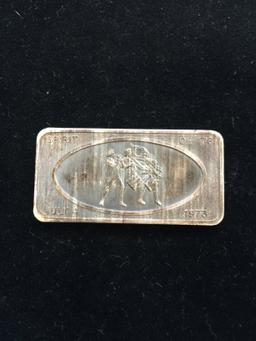 1 Troy Ounce .999 Fine Silver Patrick Mint San Francisco Spirit of 1976 Silver Bullion Bar