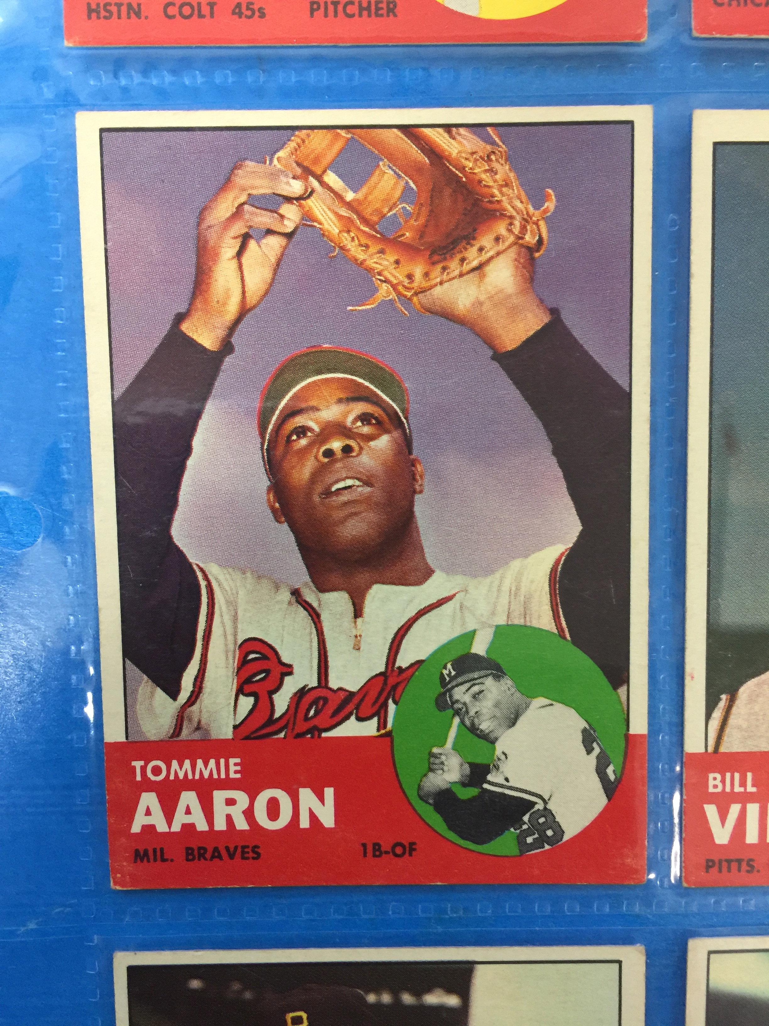 1963 Topps #46 Tommie Aaron Braves Baseball Card