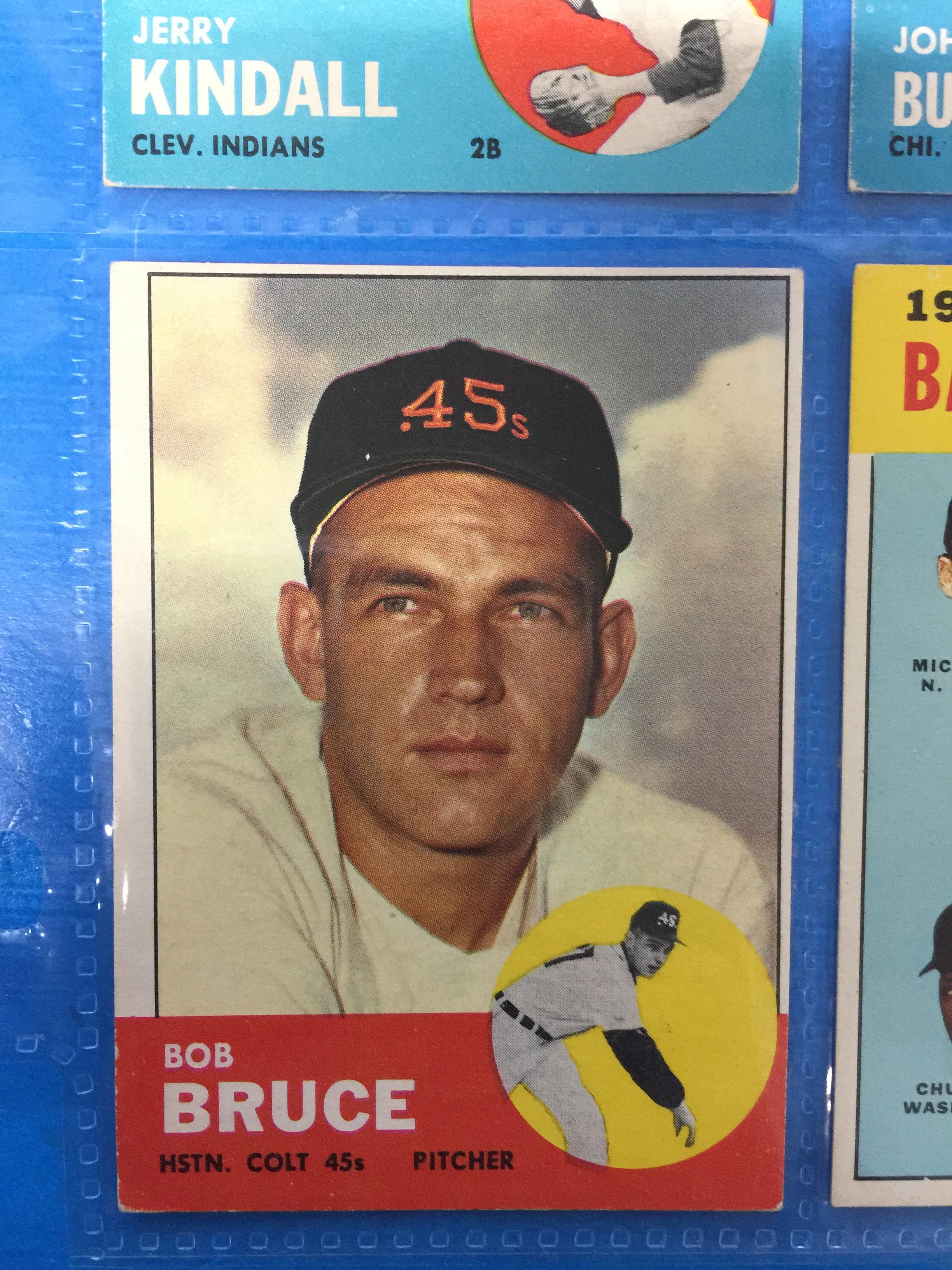 1963 Topps #24 Bob Bruce Colts Baseball Card