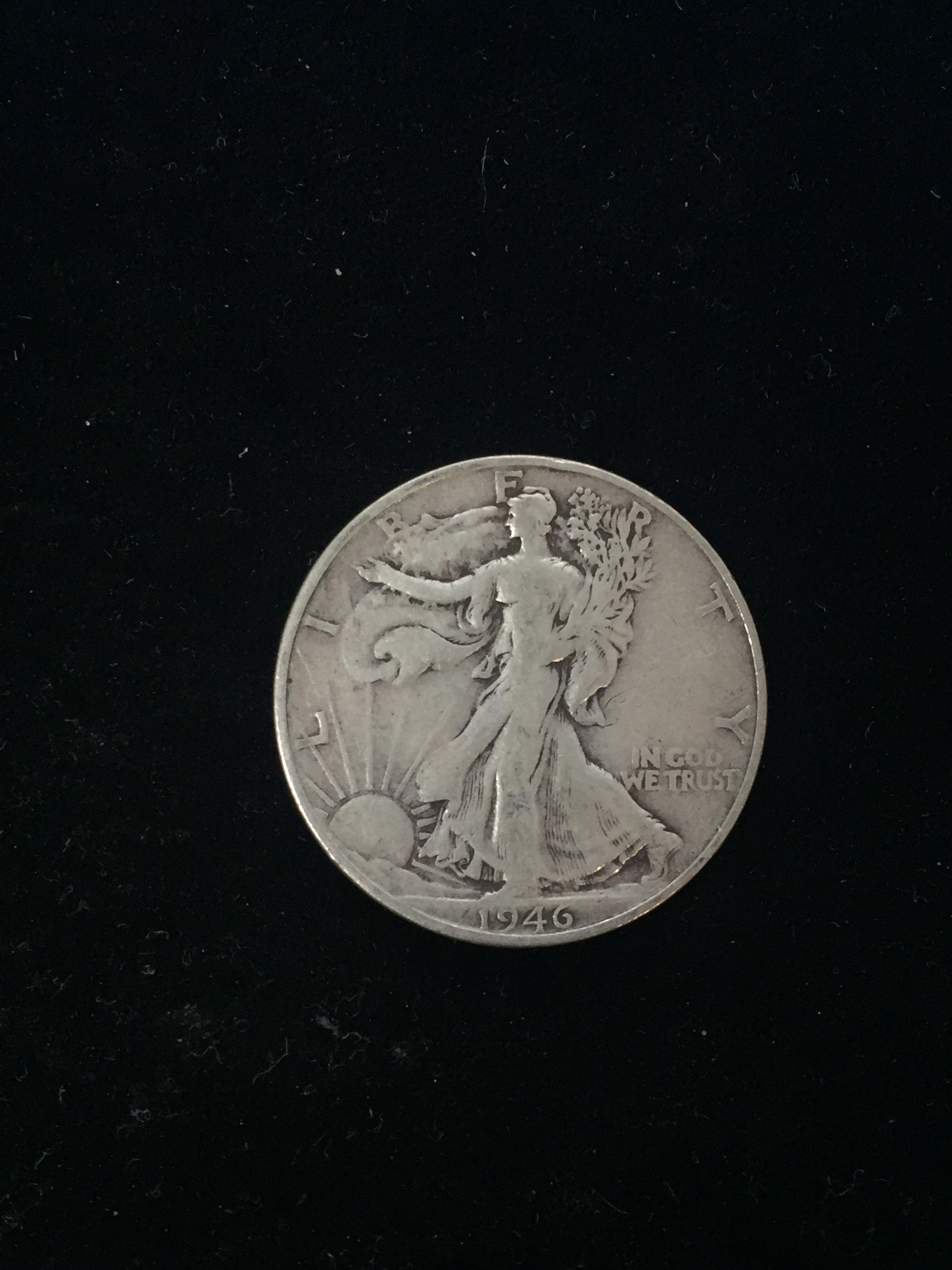 1946-S United States Walking Liberty Half Dollar - 90% Silver Coin
