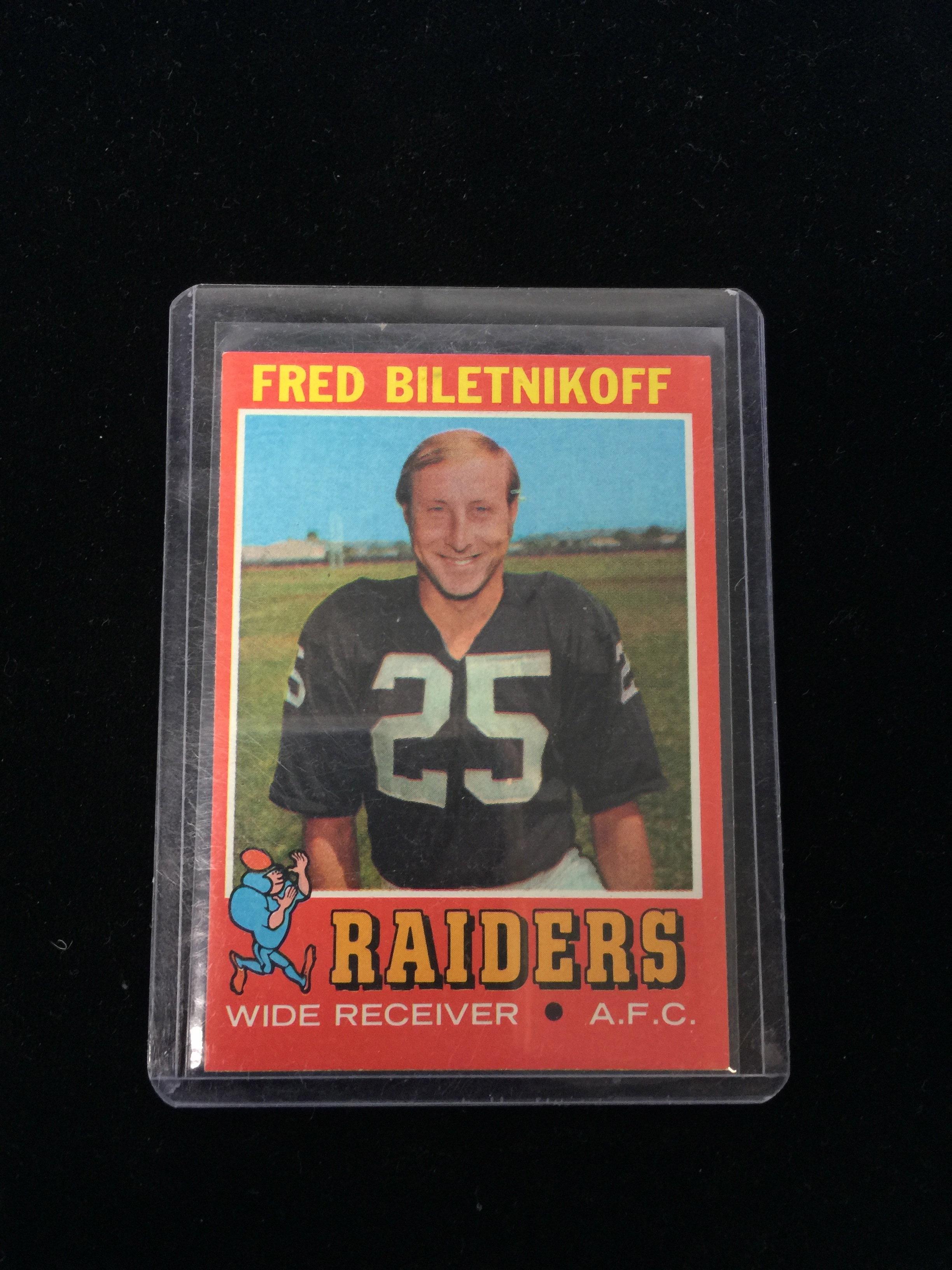 1971 Topps #178 Fred Biletnikoff Raiders Football Card